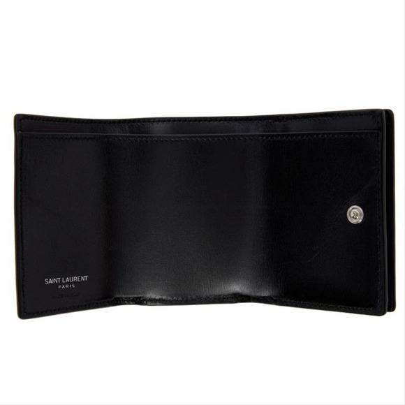 SAINT LAURENT monogram leather compact wallet - Picture 3 of 3